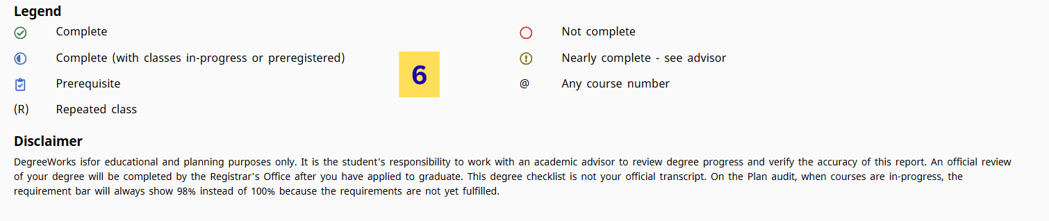 degree audit page 2 