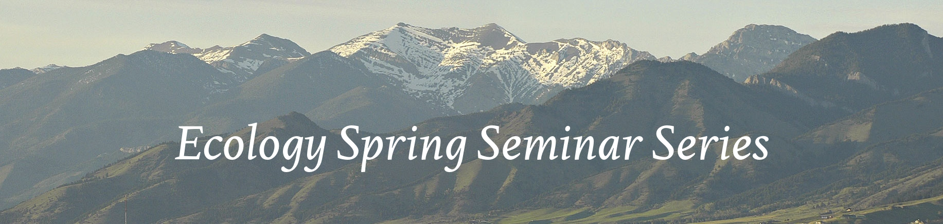 MSU Ecology Fall Seminar Series image banner