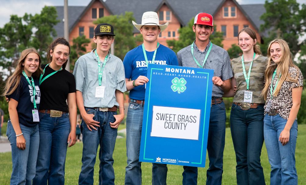 Sweet Grass County 4-H Members.