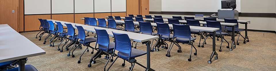 Single-content classroom in American Indian Hall