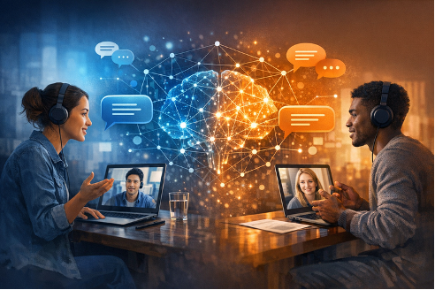 AI generated image of discussions