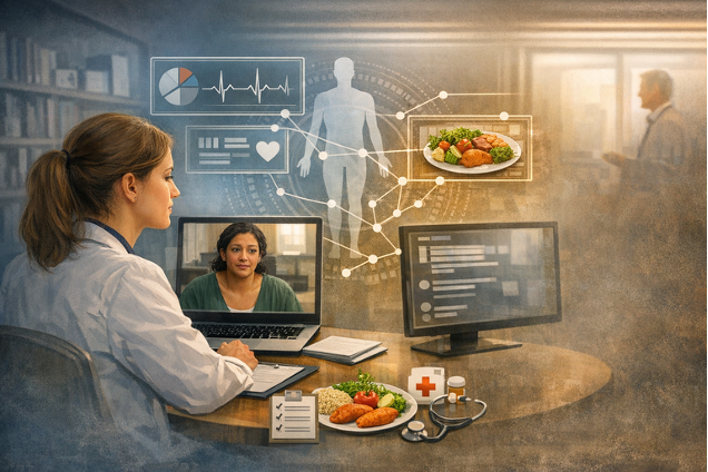 AI generated image of nutrition education