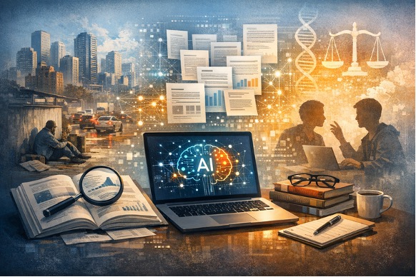 AI generated image of sociology work