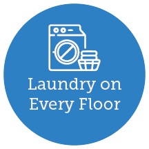 Laundry rooms on each floor