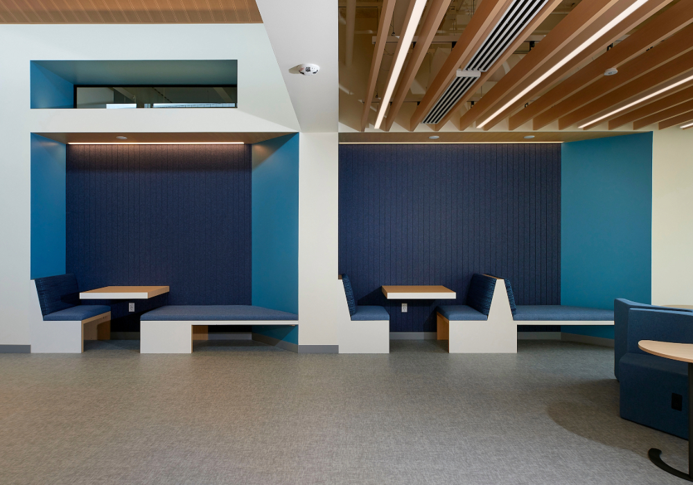 lobby study area in jones hall 