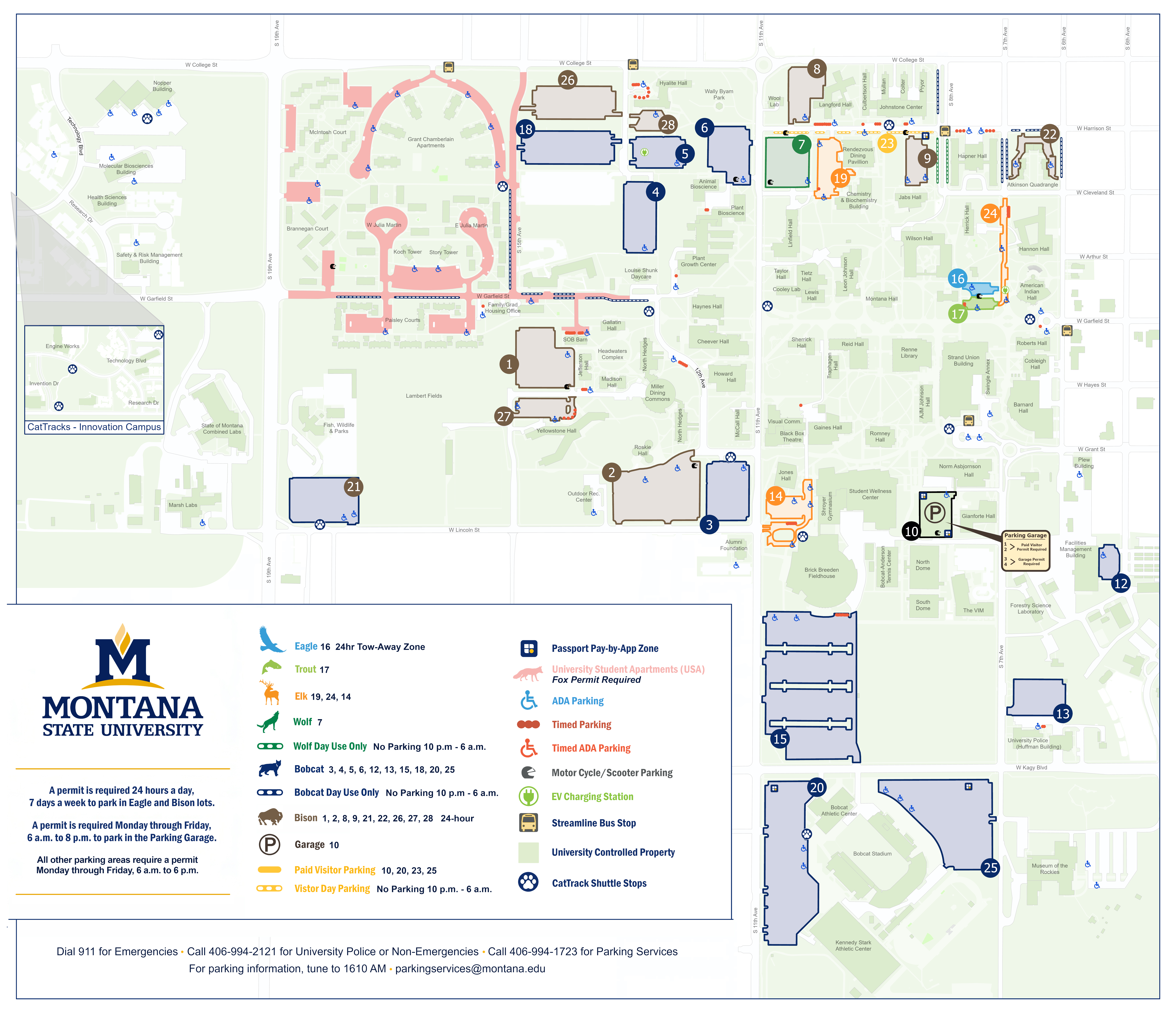 MSU Parking Map