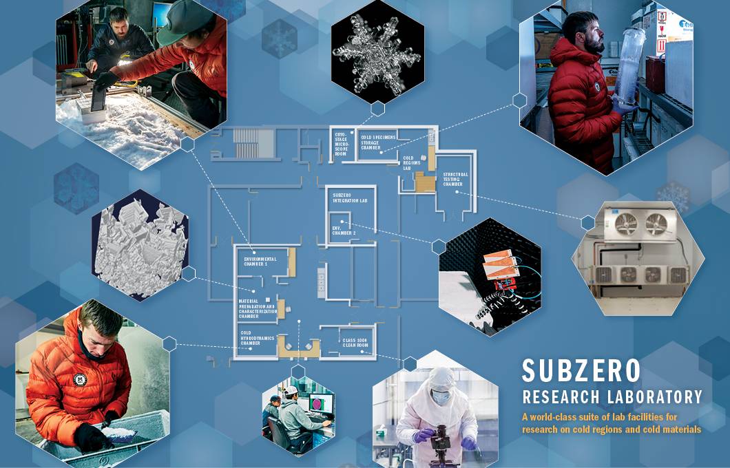 Map showing Subzero Lab room described below.