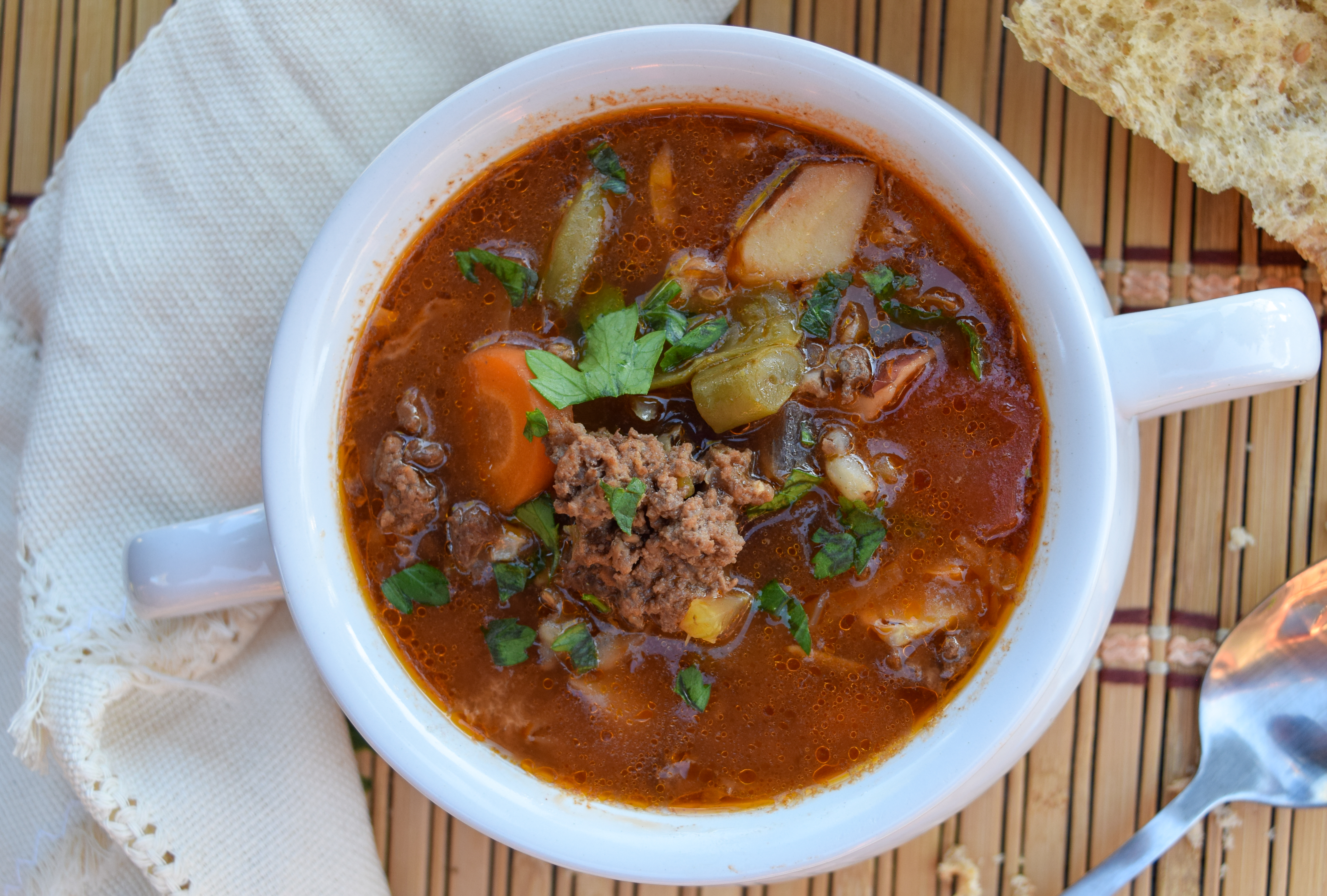 Bison barley soup