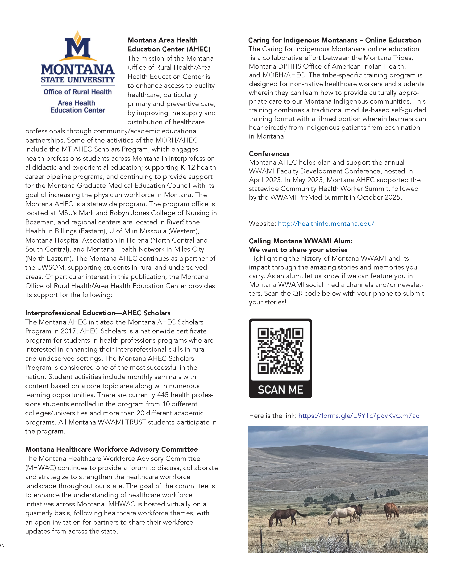 MT WWAMI Newsletter Executive Summary Page 7